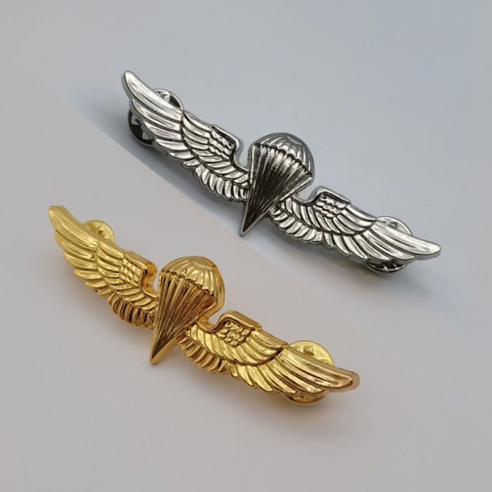 Drone Backpack - Trendy Gold Silver Plated Airplane Metal