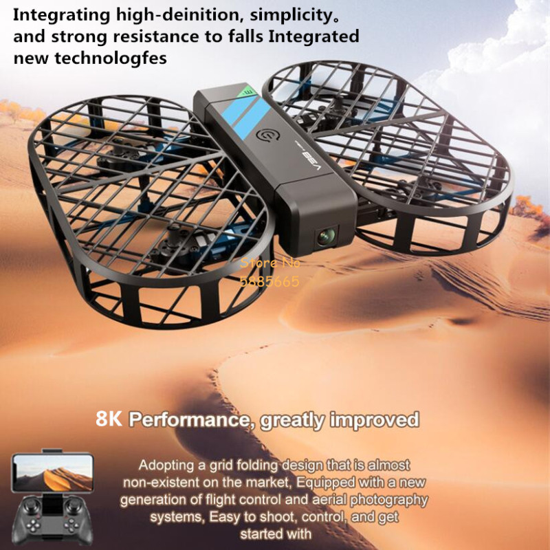8K HD Camera 360° Protection O - огляд і ціна Drone Controller Screen