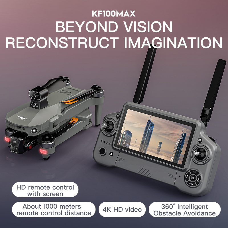 KF100 MAX GPS Drone 4K Camera  - огляд і ціна Drone Controller Screen