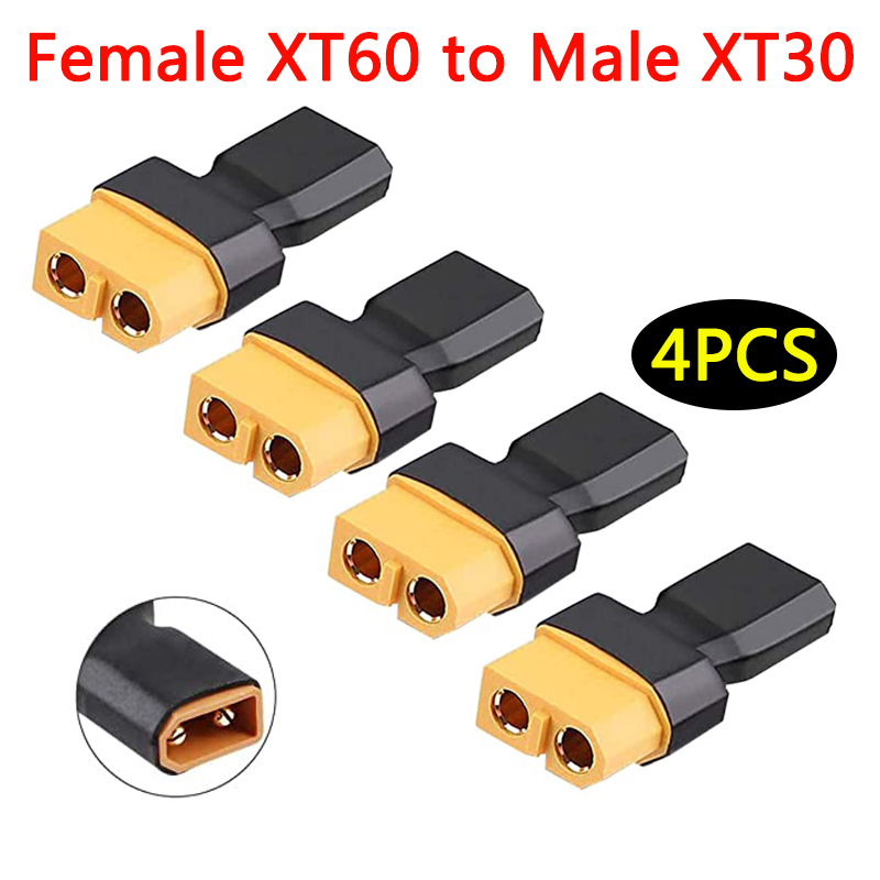 4Pcs XT60 to XT30 Plug Female  - огляд і ціна Drone Power Bank