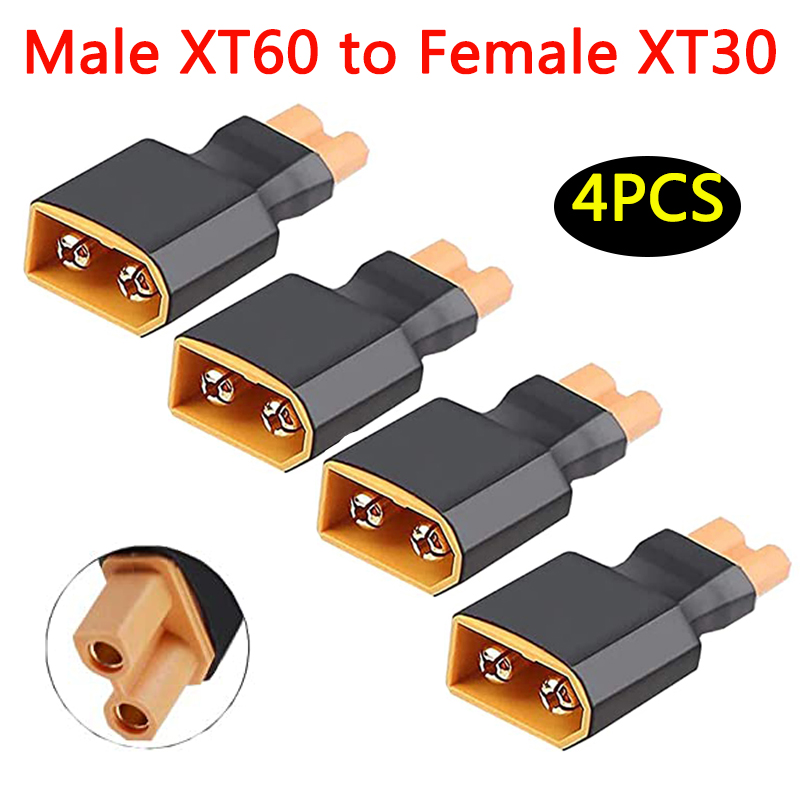 4Pcs XT60 to XT30 Plug Female  - огляд і ціна Drone Power Bank