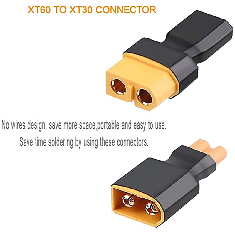 4Pcs XT60 to XT30 Plug Female  - огляд і ціна Drone Power Bank