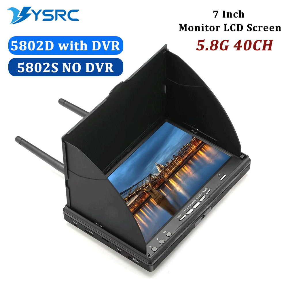 5.8G FPV DVR LS5802D 7 Inch Mo - огляд і ціна Drone Controller Screen